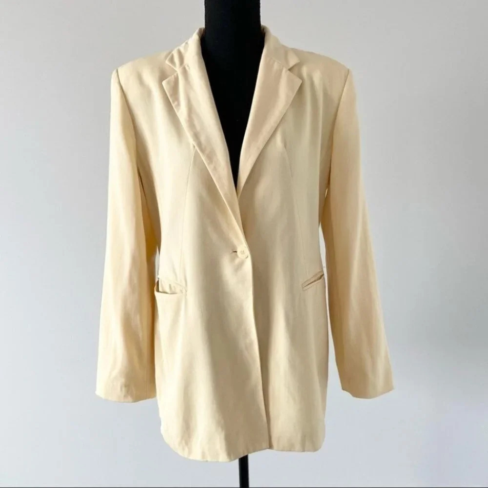 Vintage Jax Wool Blend Long Length Blazer